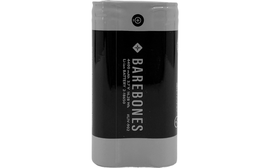 Reservebatteri Li-Ion for Forest, Railroad og Outpost Lantern - Barebones bakside