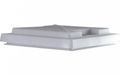 Reservekuppel modell 29 hvit med melkeglass - MPK for takluke