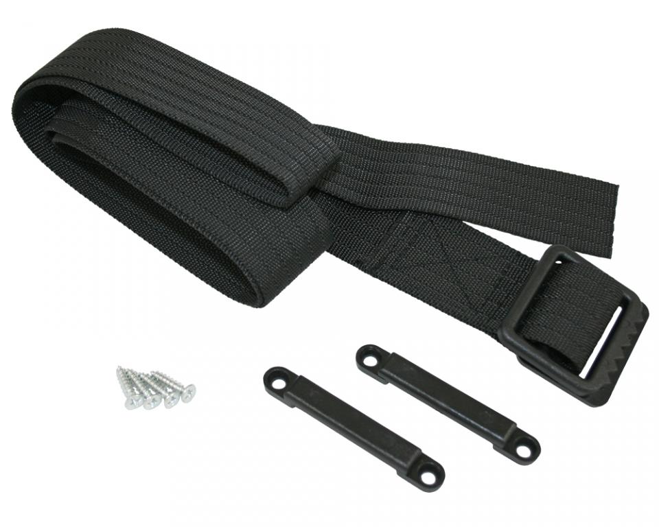 Reservestropp for batterikasse svart - HABA Battery Guard fra forfra