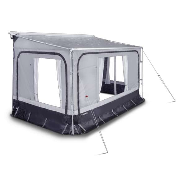 Revo Zip Privacy Room markisetelt polyester 185 cm dybde montert foran campingvogn