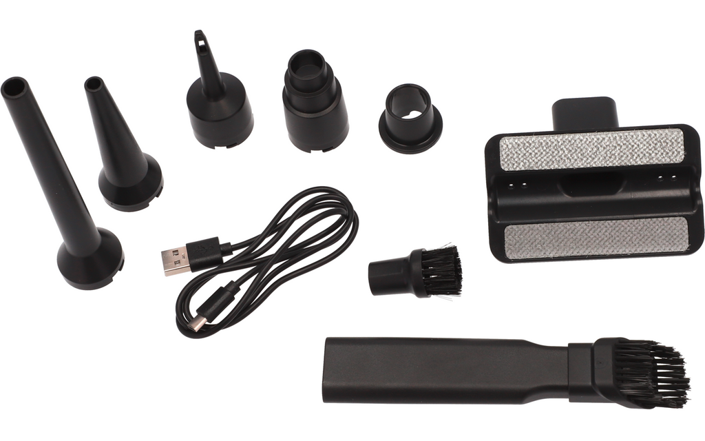 RoadDust håndstøvsuger med USB-C lading detalj
