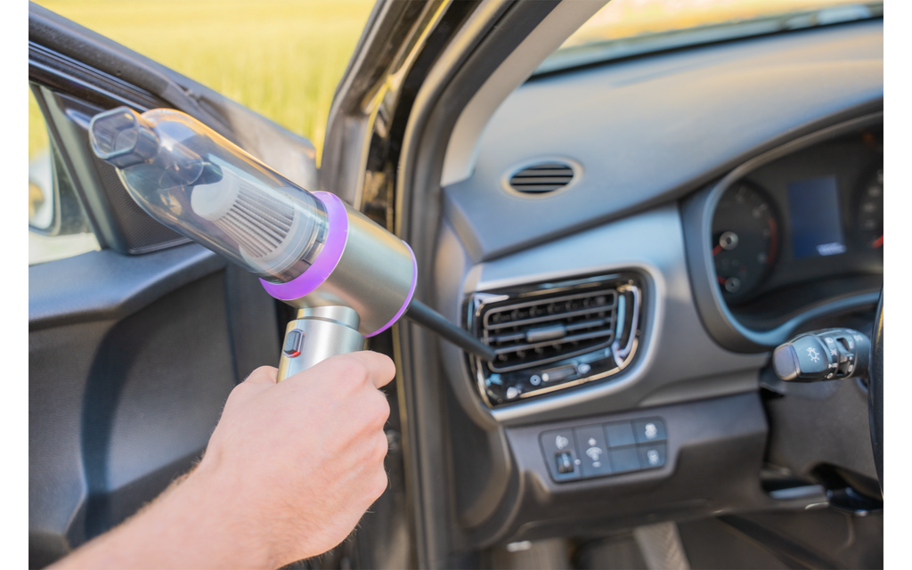 RoadDust håndstøvsuger med USB-C lading nærbilde av dyser