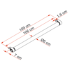 Detalj av Roller Roof Rail lasteskive for takreling 1,5 kg - Fiamma