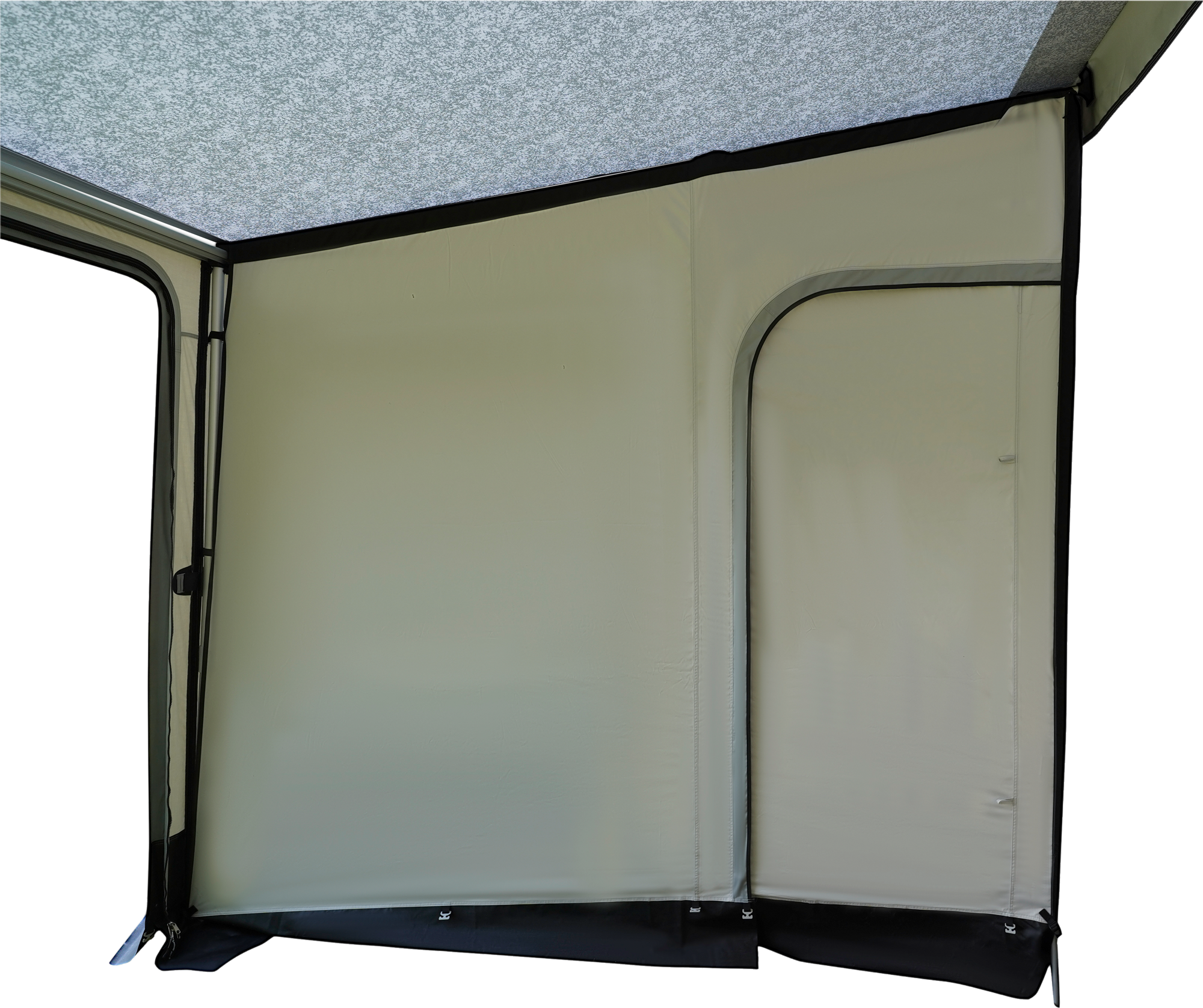 Romavdeler for Luna Plus bobilfortelt venstre 250x250 cm - Westfield forfra