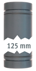 Rør 40 mm med O-ring på begge sider 125 mm - Lilie for rørsystem