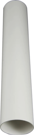 Rør Ø 75 mm lengde 400 mm hvit for Villa-serien - Separett montert