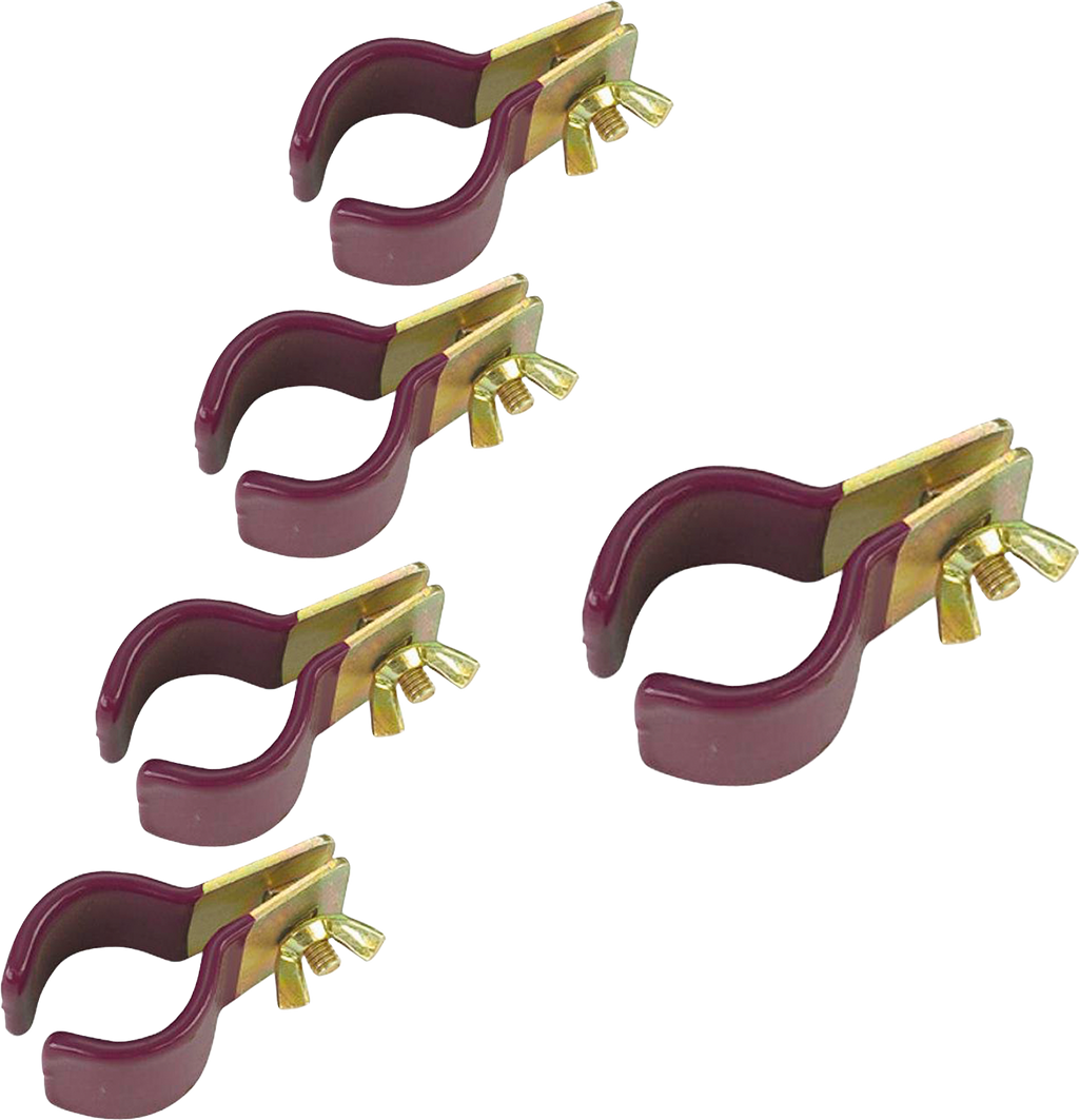 Rørklemme med gummibelegg 22-25 mm 5-pack forfra