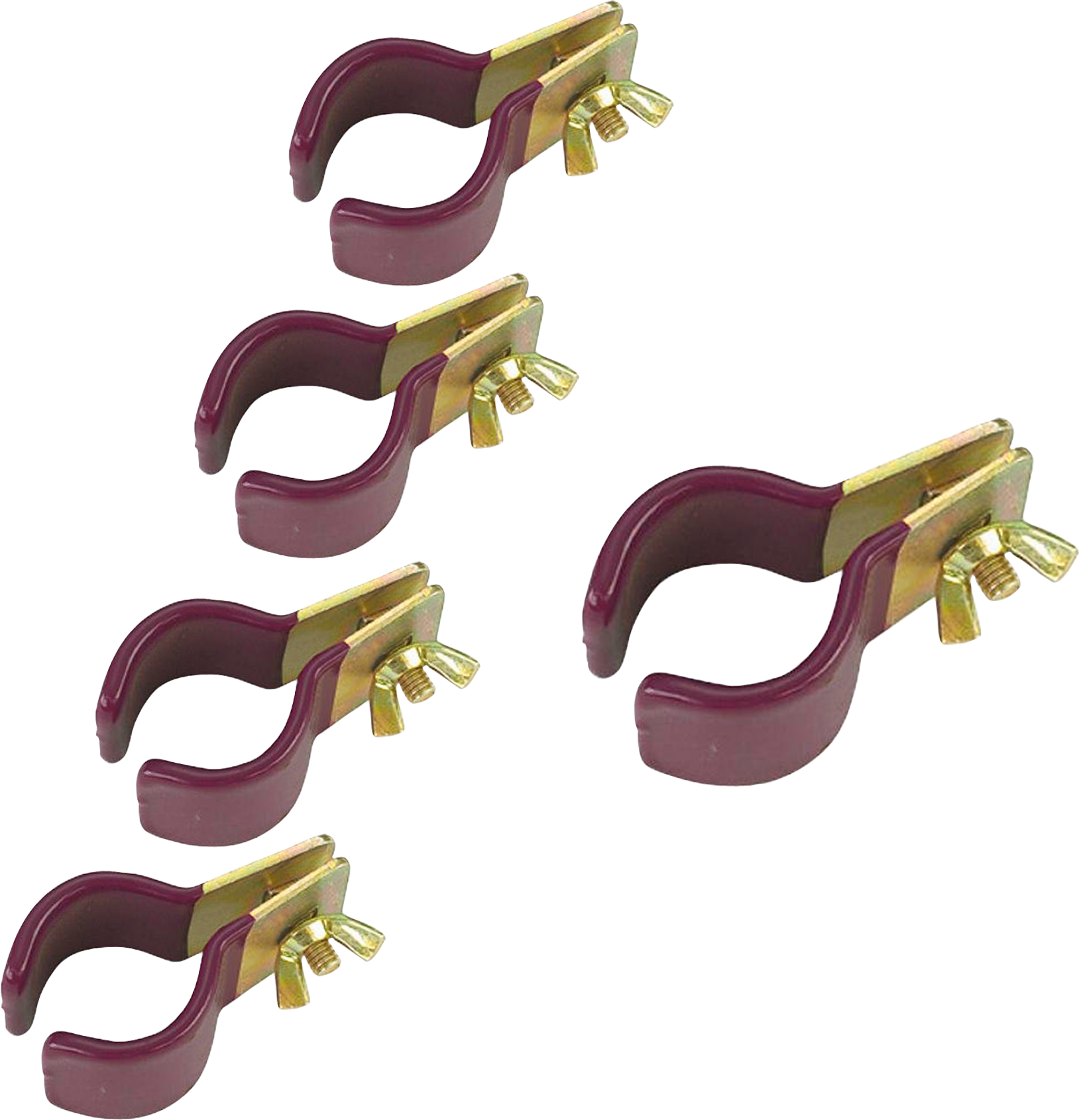 Rørklemme med gummibelegg 22-25 mm 5-pack forfra