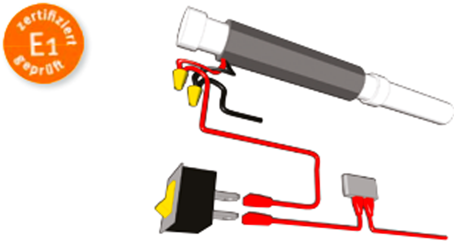 Rørvarmer 12V 40W frostsikring for vannrør Lilie Ultraheat forfra