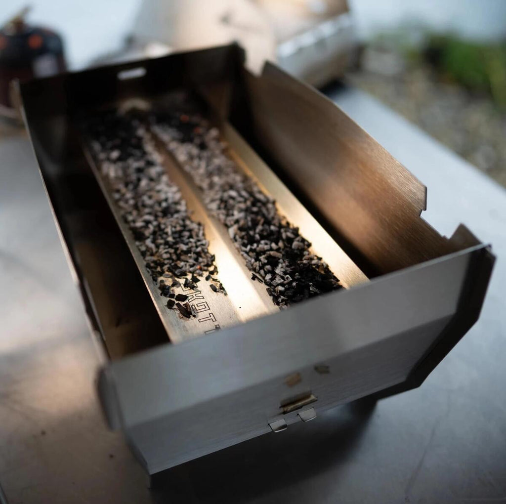 Detalj av Røykeskål Smak i rustfritt stål for grill - Skotti