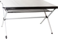 Rullbart campingbord Accelerate 4 120x80 cm aluminium sett forfra