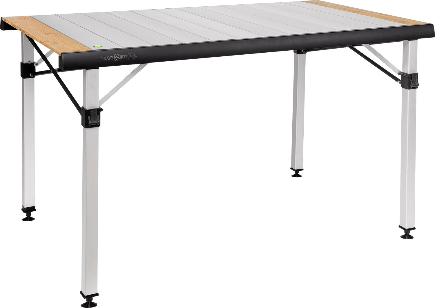 Rullbart campingbord Quadra Tropic Adjustar 120,5 x 70 cm fra Brunner