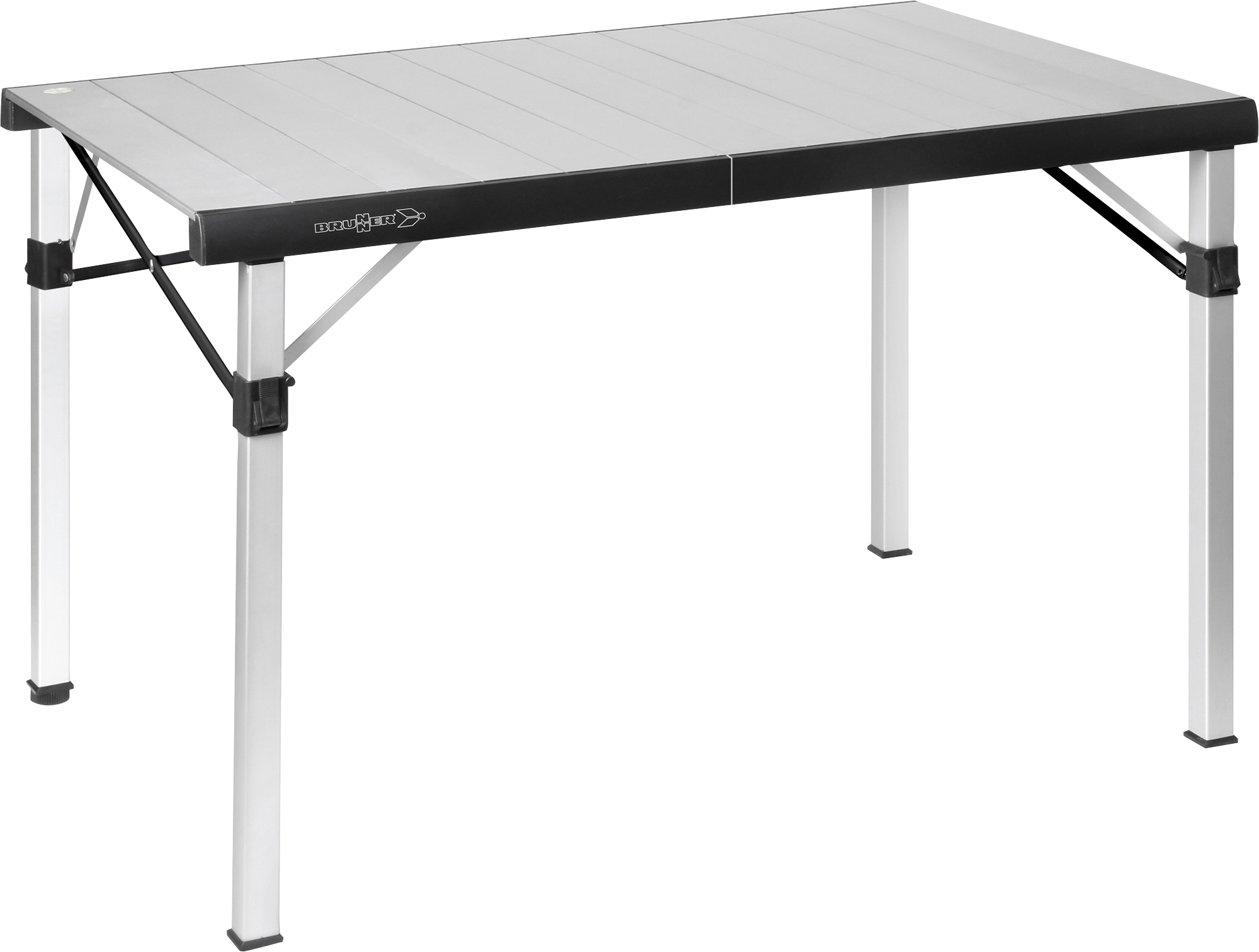 Rullbart campingbord Quadra Compack 4 120,5 x 72 cm forfra
