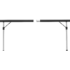 Rullbart campingbord Quadra Compack 4 120,5 x 72 cm montert i campingvogn