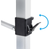 Rullbart campingbord Quadra Compack 4 120,5 x 72 cm stikk-system for montering