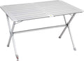 Rullbart campingbord Silver Gapless 4 110x71 cm sett forfra