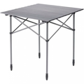 Rullbart campingbord Velino aluminium 70 x 70 cm forfra