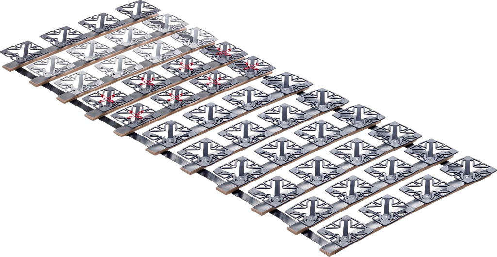 Rullbart sengesystem med fjærelementer 200x80 cm 8,1 kg - Froli forfra