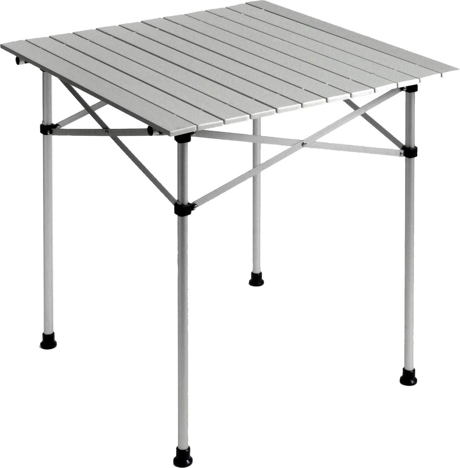 Rullbord aluminium 70 x 70 cm, 3,3 kg - Basic Nature sett forfra