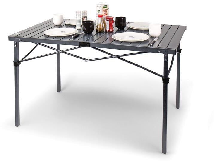 Rullebord Rauna II aluminium 119x70x70 cm med bæreveske forfra
