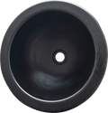 Rund innfelt vask matt svart 29 cm for campingvogn - Comet forfra