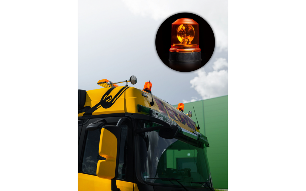 Rundtlysende varsellykt LIGHTsignal HAL halogen 1900 lm monteringsdetalj
