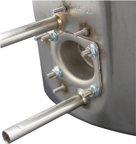 Rustfri stålbeholder BGE 10 l for gass/elektrisk boiler - Truma forfra