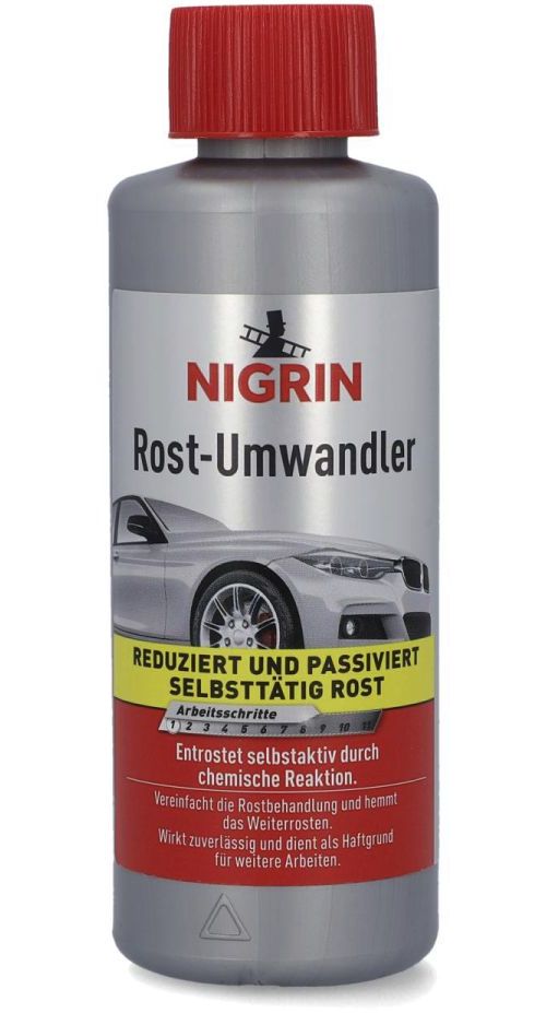 Rustomvandler 200 ml for korrosjonsbeskyttelse fra Nigrin sett forfra