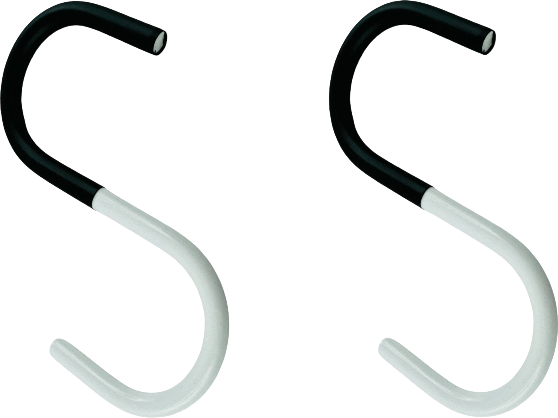 S-kroker 2-pack stål 8,9 cm for skap og stenger forfra