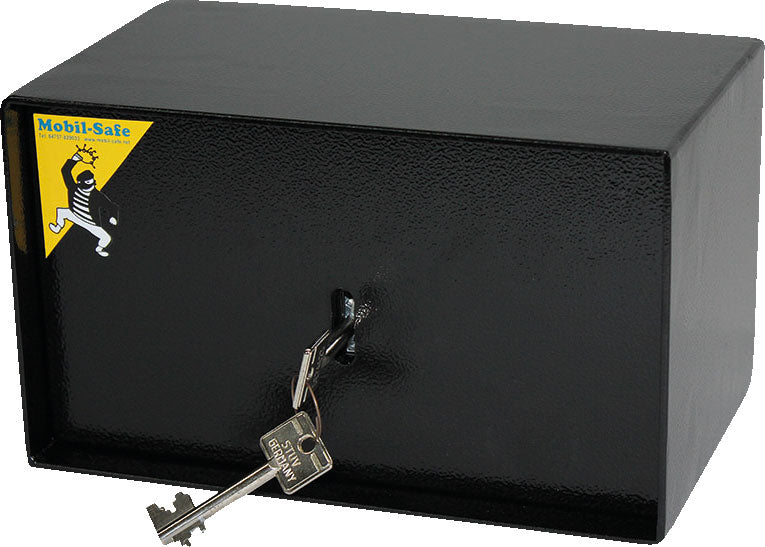 Safe med dobbeltskjegg-sikkerhetslås 22x13x13 cm 4,2 kg - Mobil-Safe for bobil