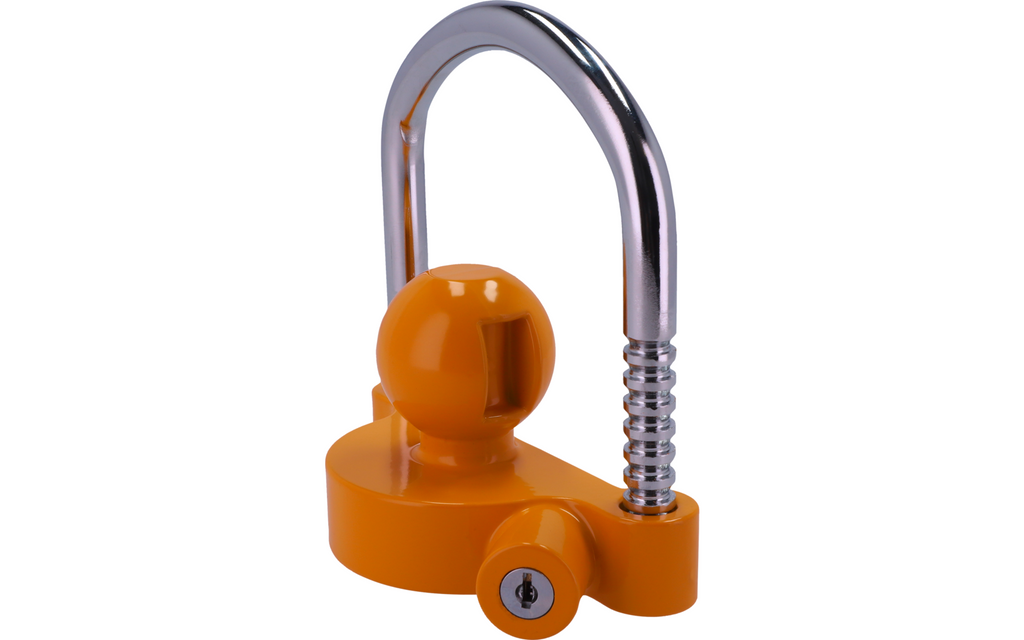 Detalj av Safety Universal tyverisikring for kulekoblinger oransje