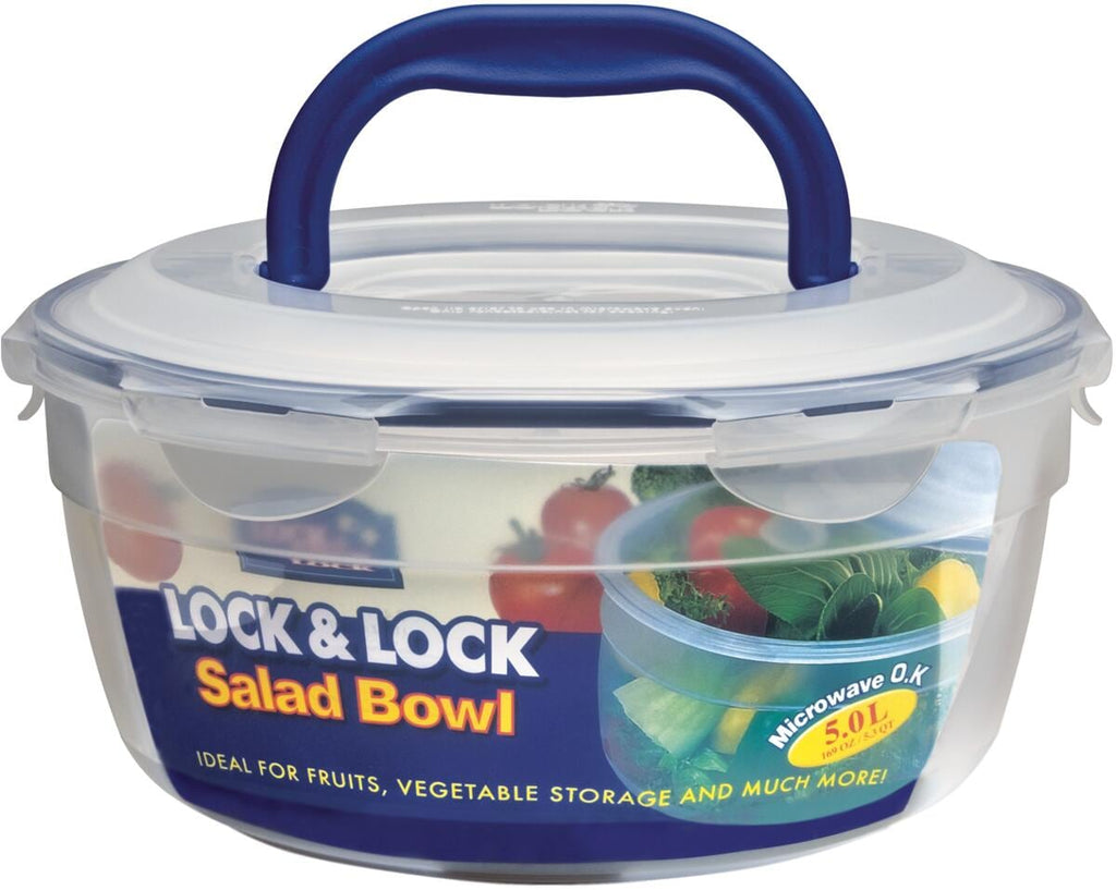 Salatbolle Classic med bærehåndtak 5 liter Ø285 mm forfra