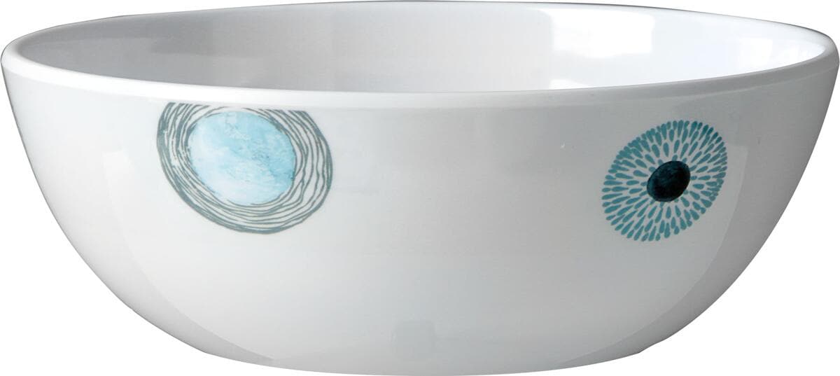 Salatbolle Deep Sea melamin ø23,5 cm anti-skli fra Brunner vist forfra