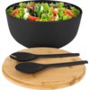 Salatbolle Greenkick ø25 cm melamin montert med salatbesteck