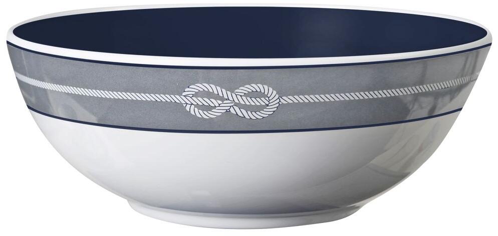 Salatbolle Nautical melamin Ø23,5 cm med antiskli for campingbruk
