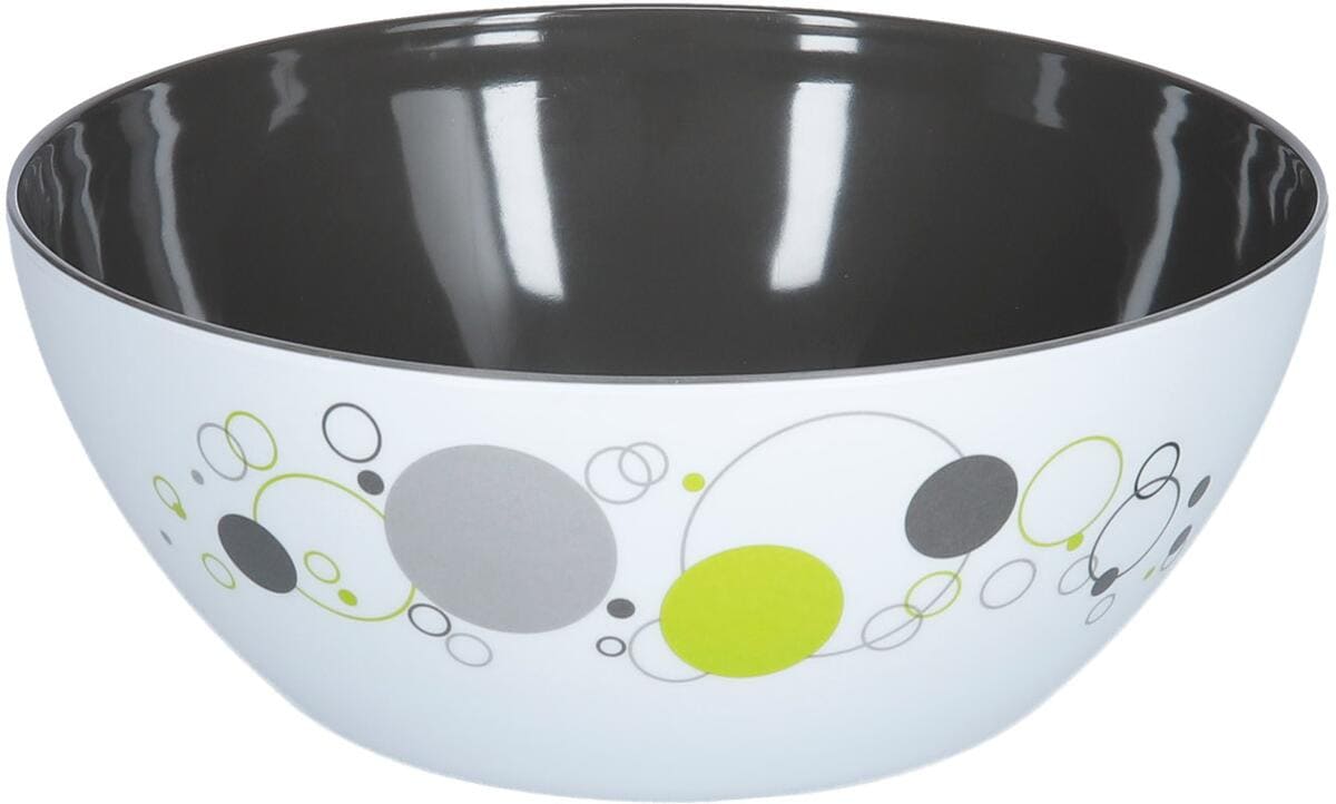 Salatbolle Space melamin Ø23,5 cm med antiskli fra Brunner sett forfra
