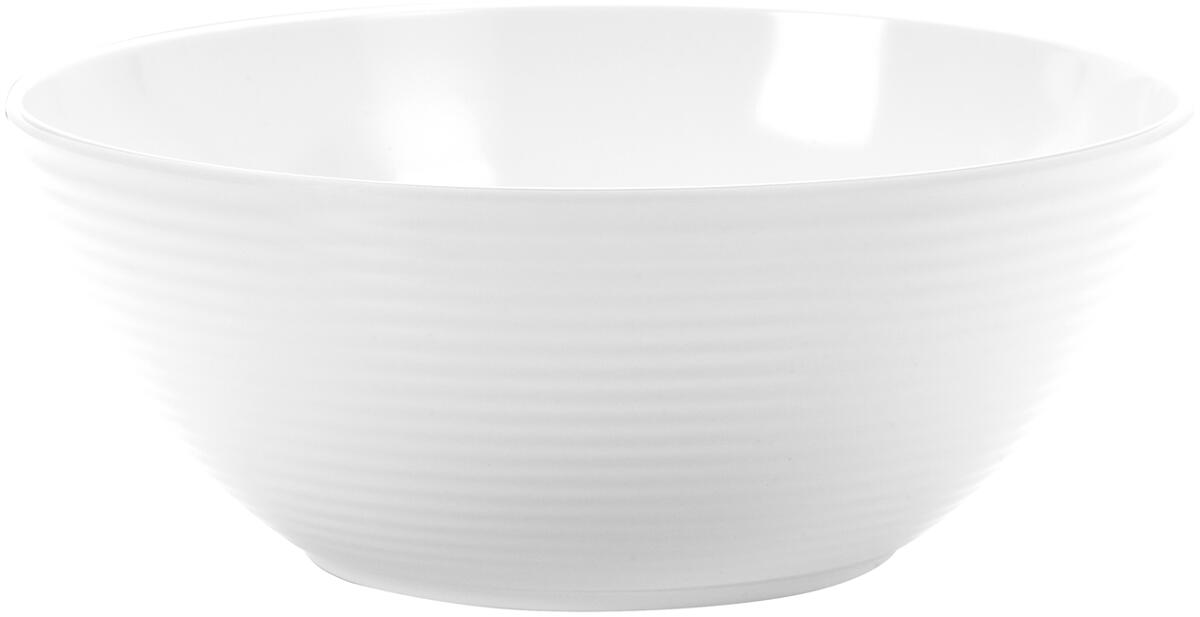 Salatbolle Spherica melamin Ø25 cm anti-slip hvit - Brunner forfra
