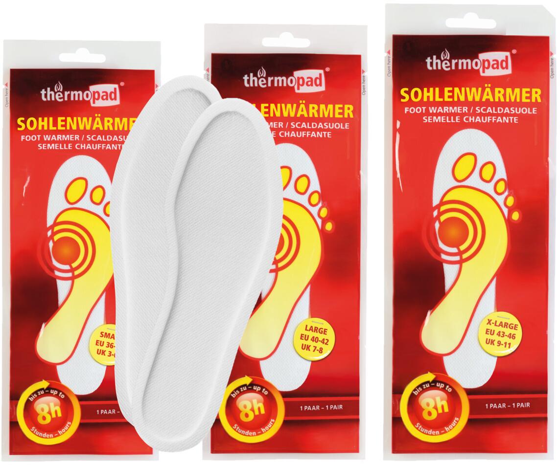 Sålevarmer 1 par opptil 8 timer varme - Thermopad forfra