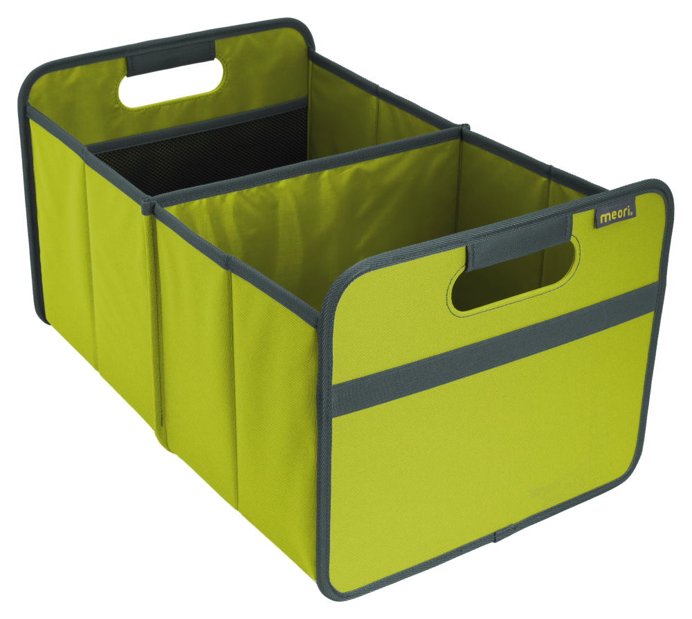 Sammenleggbar boks L Olive Green 30 l polyester - Meori forfra
