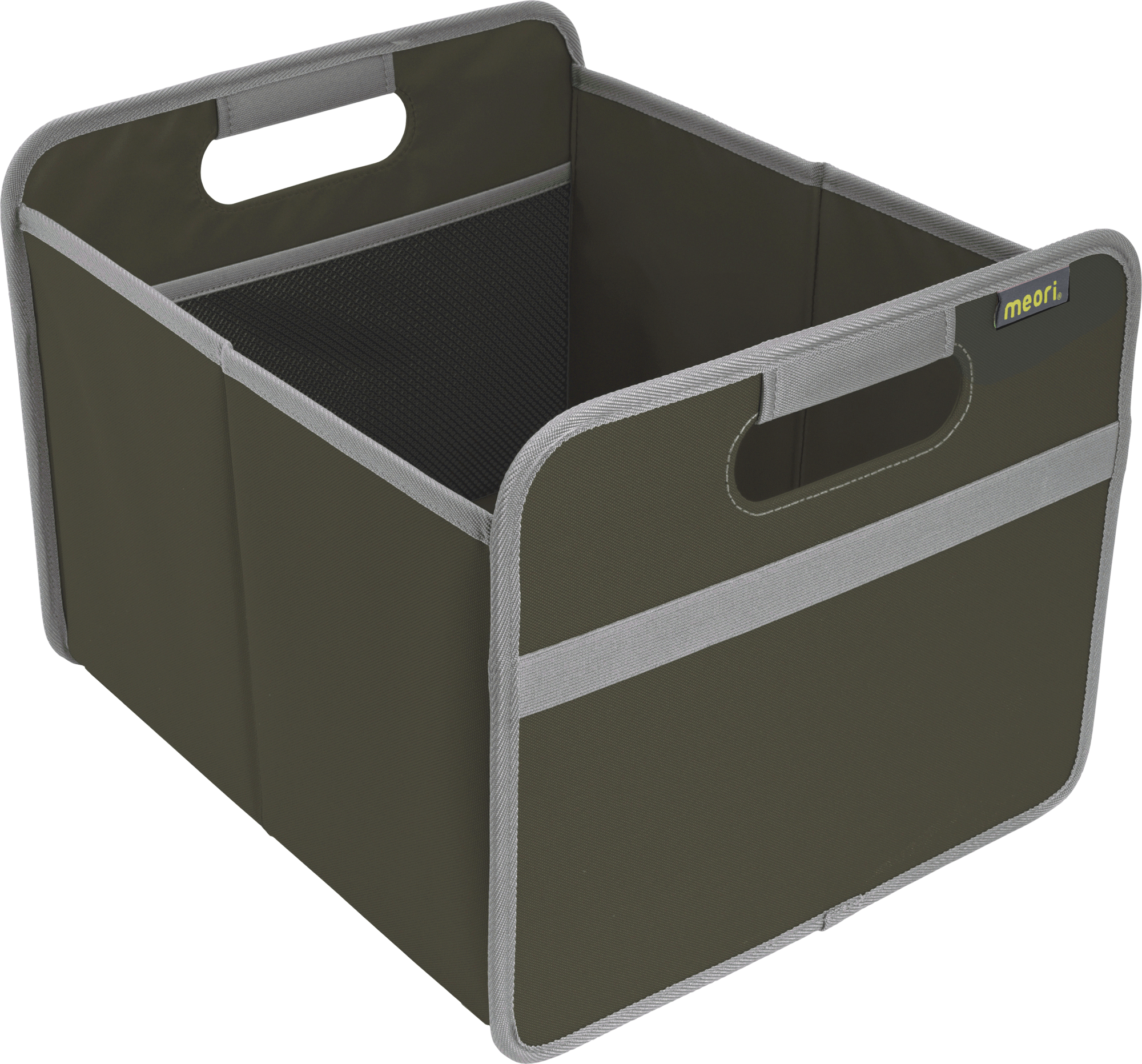 Sammenleggbar boks M Olive Green 24 l fra Meori forfra