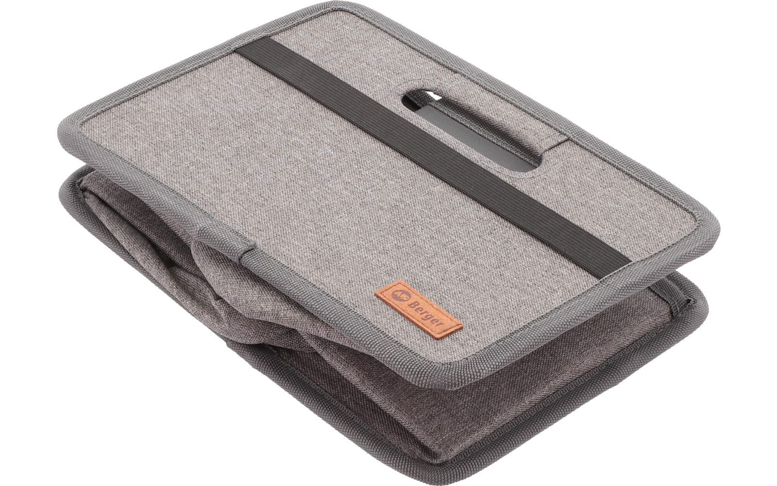 Sammenleggbar boks Milo Midi Low 15 l grå/svart 600D polyester bakside