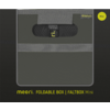 Montert sammenleggbar boks mini olivengrønn 1,8 l polyester - Meori