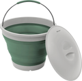 Sammenleggbar bøtte med lokk 7,5 liter shadow green - Outwell forfra