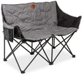 Sammenleggbar campingsofa for 2 personer 125x58 cm polstret - Holiday Travel forfra