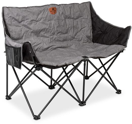Sammenleggbar campingsofa for 2 personer 125x58 cm polstret - Holiday Travel forfra