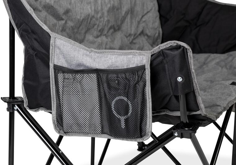 Sammenleggbar campingsofa for 2 personer 125x58 cm polstret - Holiday Travel bakside