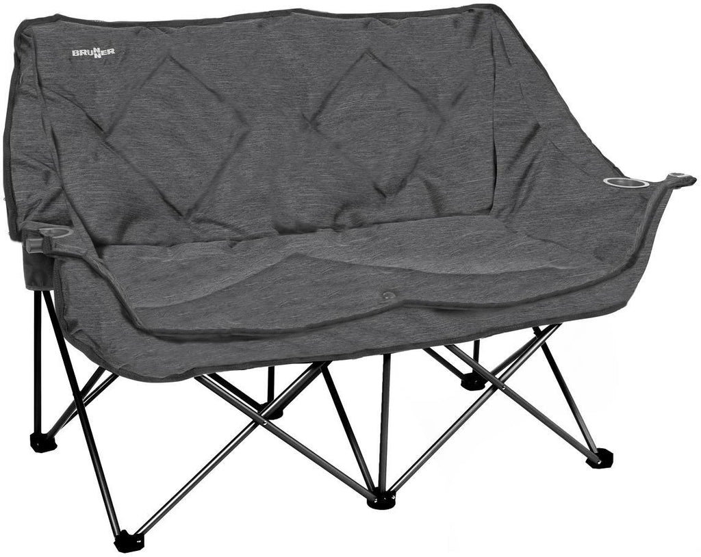 Nærbilde av stoff og koppholder på Sammenleggbar campingsofa Action