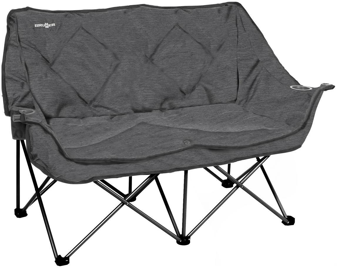 Nærbilde av stoff og koppholder på Sammenleggbar campingsofa Action