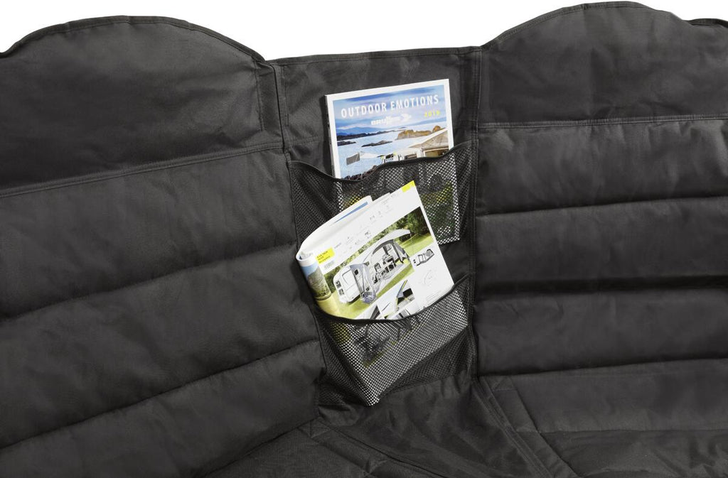 Montert sammenleggbar campingsofa Action Rendez-Vous aluminium i campingmiljø