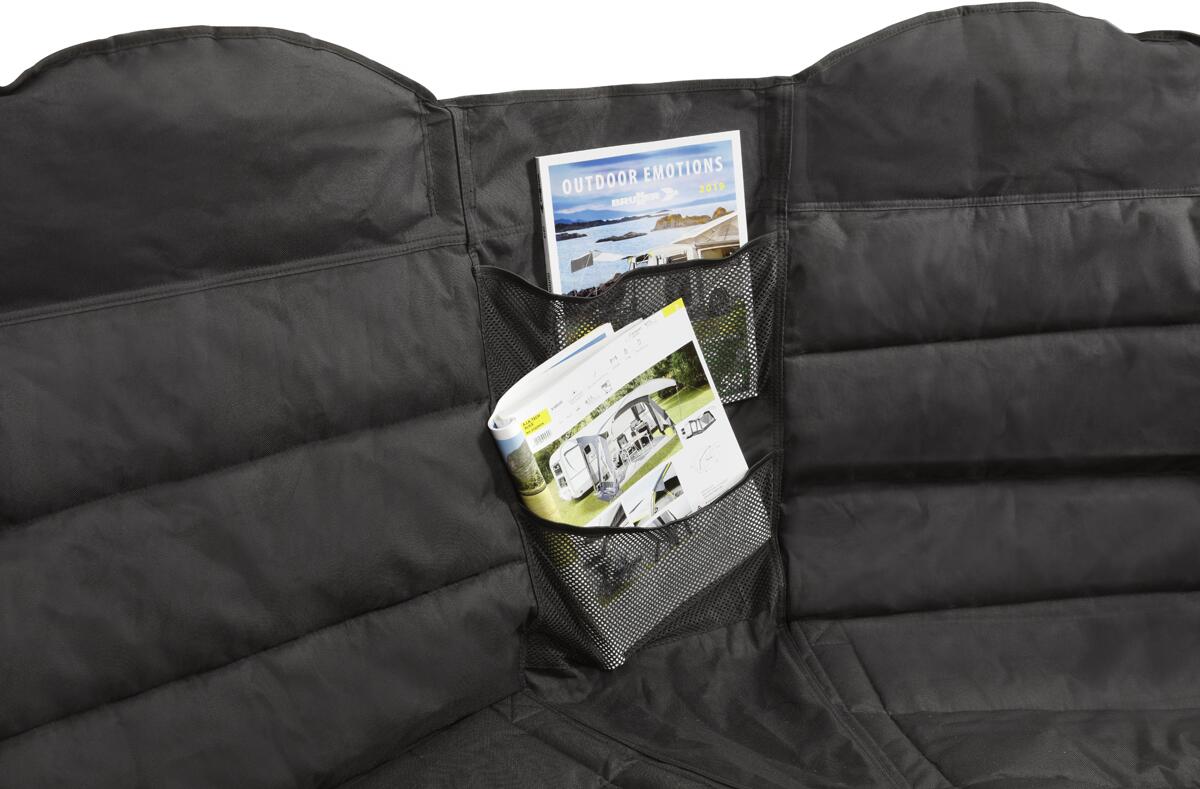 Montert sammenleggbar campingsofa Action Rendez-Vous aluminium i campingmiljø